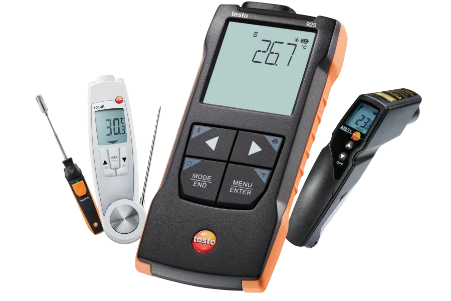 Testo surface thermometer page
