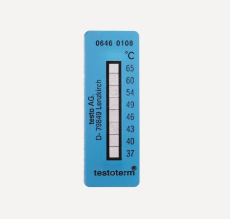 testoterm - Temperature strips (+37 °C to +65 °C)