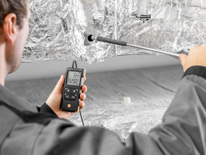 Testo 416-Digital 16mm Vane-Anemometer with App Connection