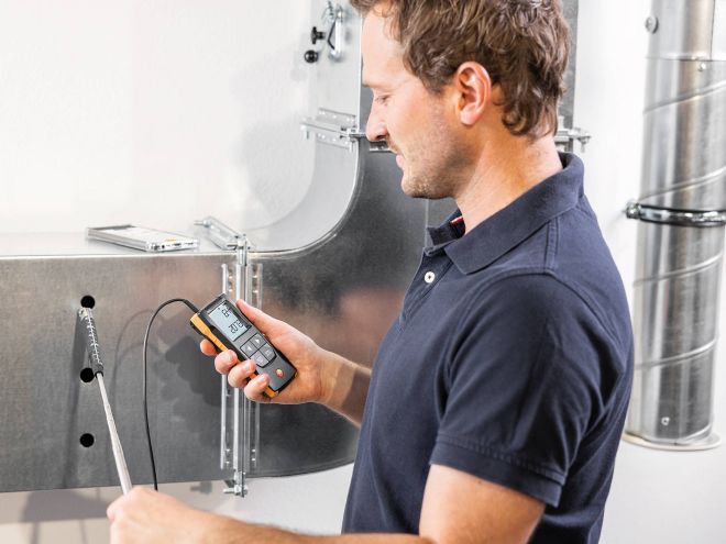 Testo 416-Digital 16mm Vane-Anemometer with App Connection