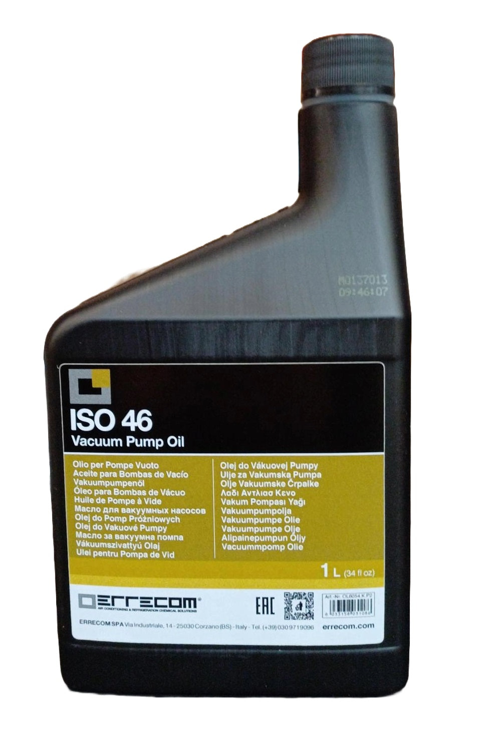 Buy Errecom Vacuum Pump Oil ISO 46 – 5 Litre