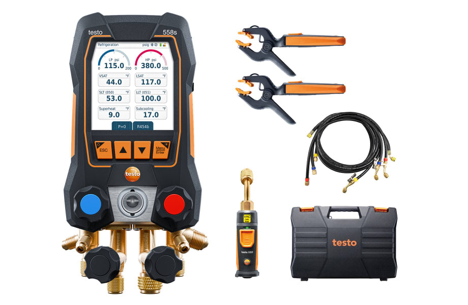 Testo 558s Smart Vacuum Kit with Filling Hoses