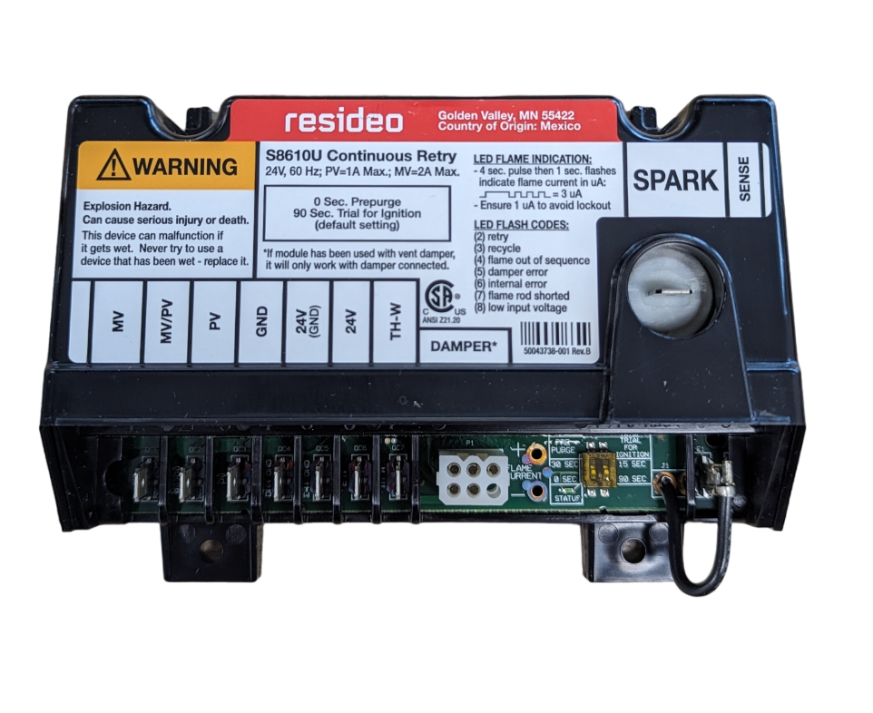 Honeywell Universal Intermittent Pilot Ignition Module S8610U