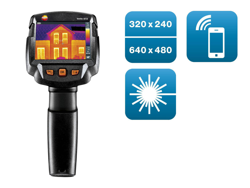 Testo 872 Thermal Imaging Camera 320 x 240 Pixels with Thermography App