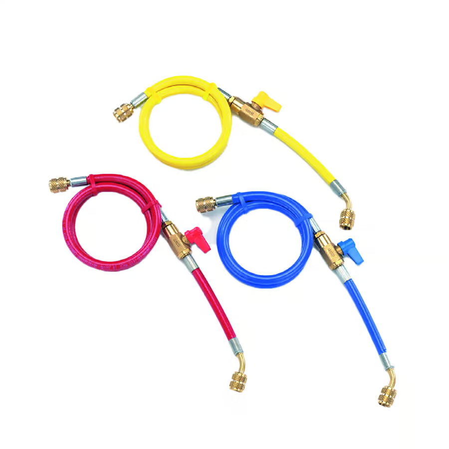 Tasco TA135AB R407C 1/4 Charging Hose Set with Valve