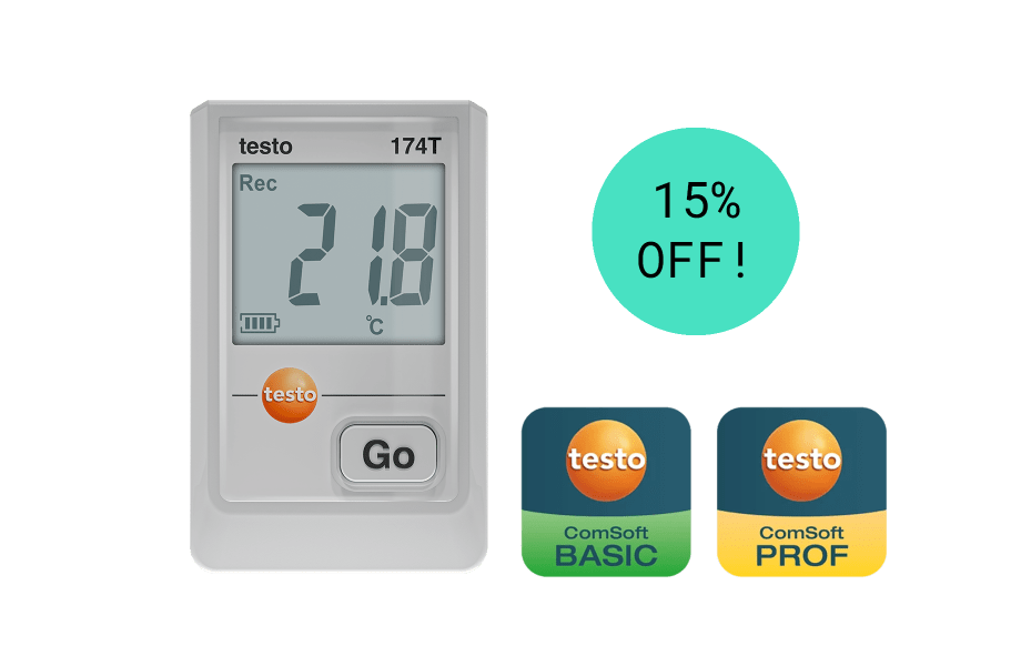 Testo 174 T Mini Temperature Data Logger with USB-C