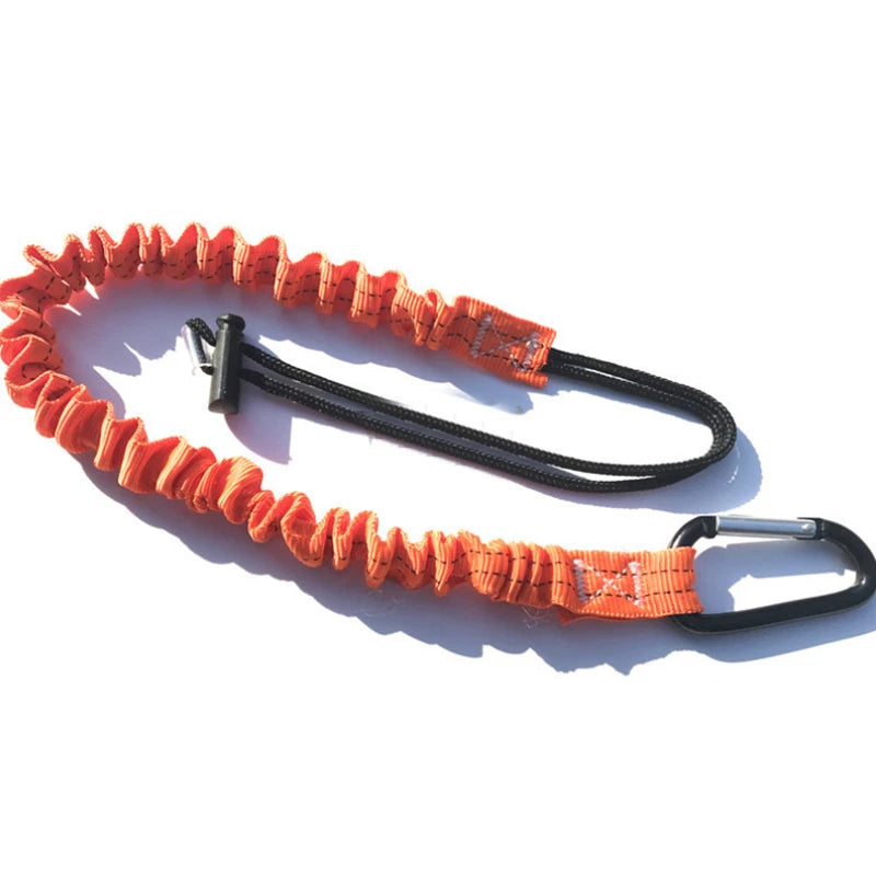 Shock Absorbing Working Fall Protection Lanyard w/ Hooks