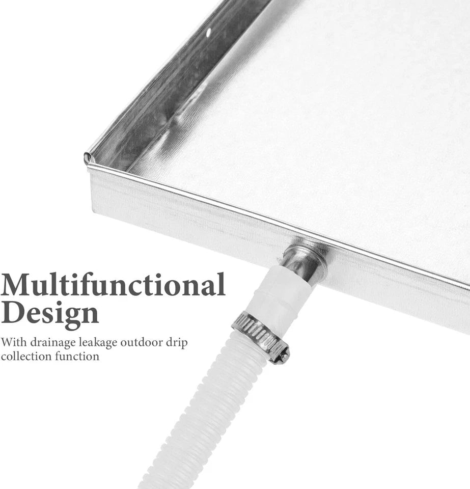 AC Drip Pan with Hose - Air Conditioner Drainage Tray