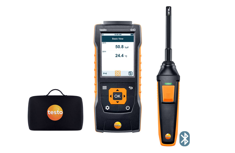 Testo 440 Humidity Kit with Bluetooth (12mm)