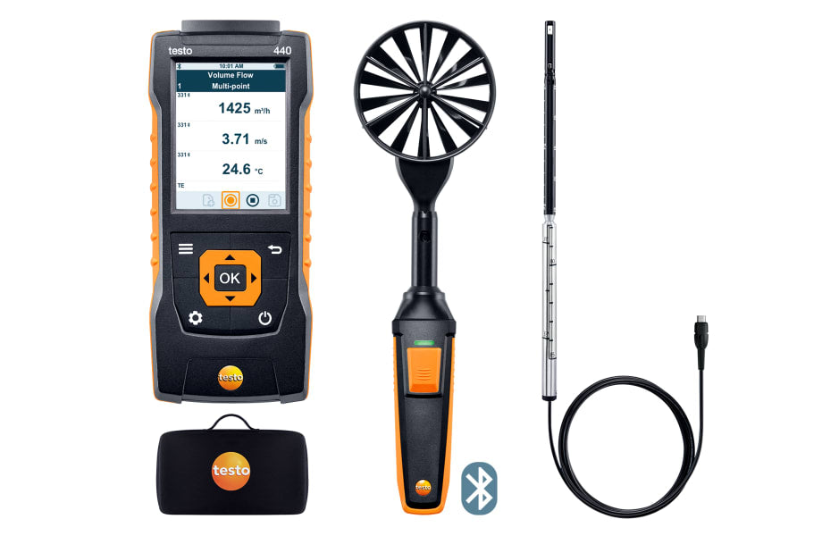 Testo 440 Air Flow ComboKit 1 with Bluetooth