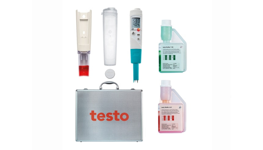 Testo 206-pH1 pH/Temperature Meter Starter Set