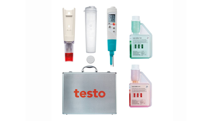 testo 206-pH2 pH/Temperature Meter Starter Set