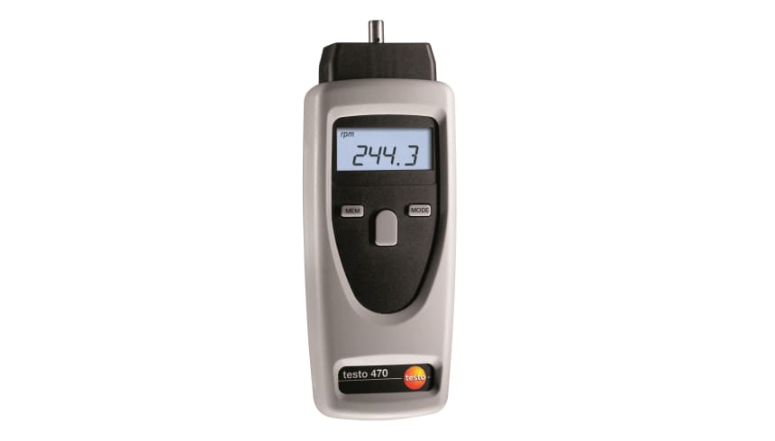Testo 470 Optical/Mechanical Tachometer