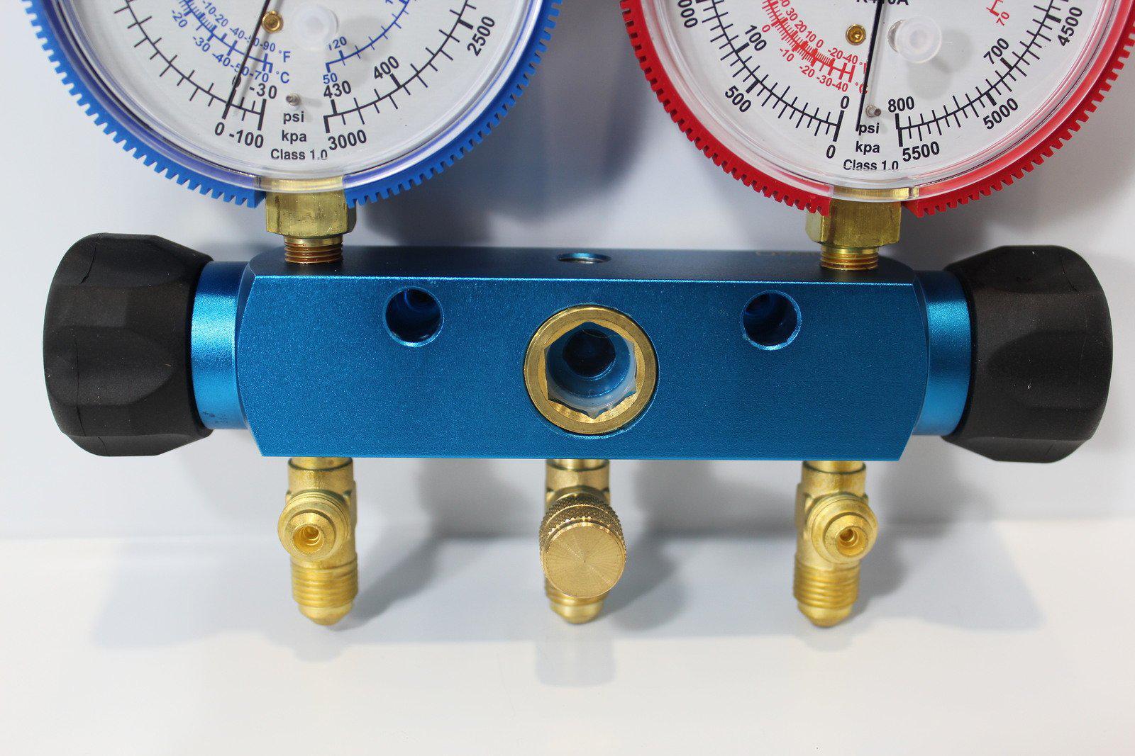 2 Piston Valve R410a Gauge Set W/90cm Hoses - Java66336