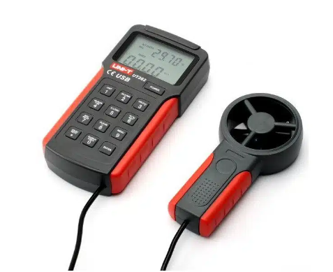 Included components in UNI-T UT362 anemometer kit
