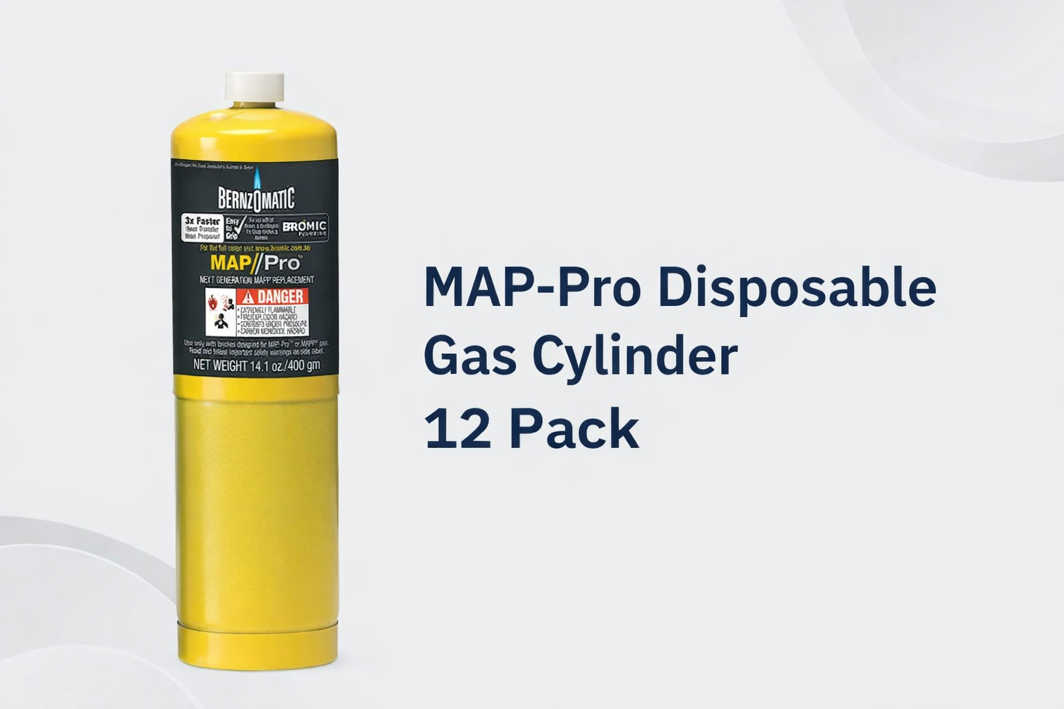MAP-Pro Disposable Gas Cylinder 12 Pack