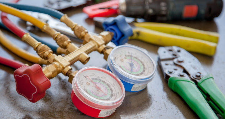 Range of HVAC and automotive refrigerant gauge sets and manifold tools available at HVACShop.com.au