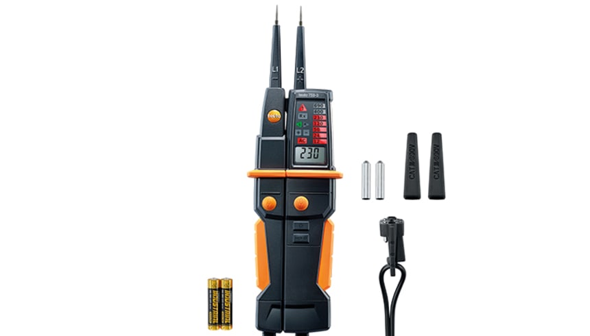 Testo 750-3 Digital Voltage Tester with GFCI