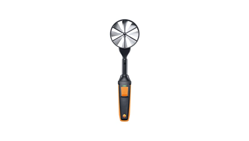 High-Precision Vane Probe (Ø 100 mm) with Bluetooth and Temperature Sensor