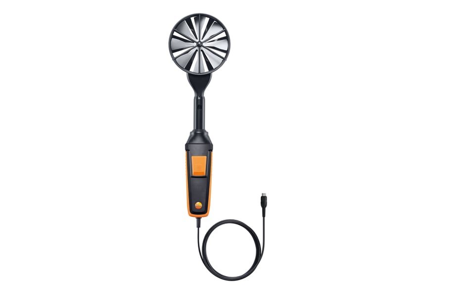 High-Precision Vane Probe (Ø 100 mm) with Temperature Sensor