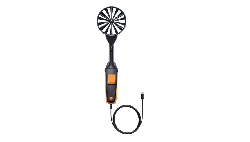 Vane Probe (Ø 100 mm) with Temperature Sensor, Wired
