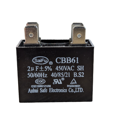 Bonaire 2.0UF Square P2 Capacitor for Vulcan Wall Furnaces