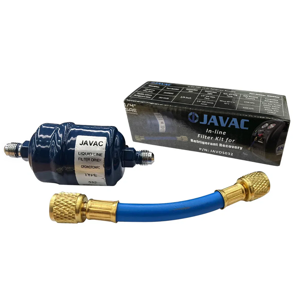 Javac Filter Kit for Recovery Machines 1/4" SAE JAVOS032
