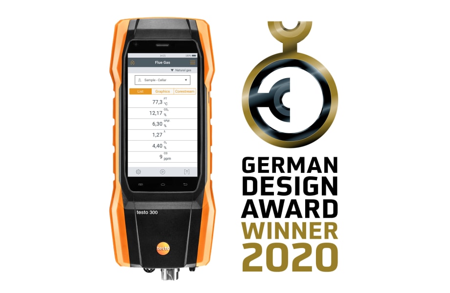 Testo 300 Longlife Flue Gas Analyser with O2, H2-Compensated CO Sensor