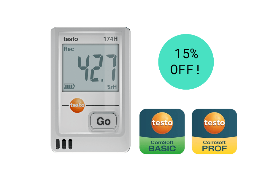 Testo 174 H Mini Temperature and Humidity Data Logger