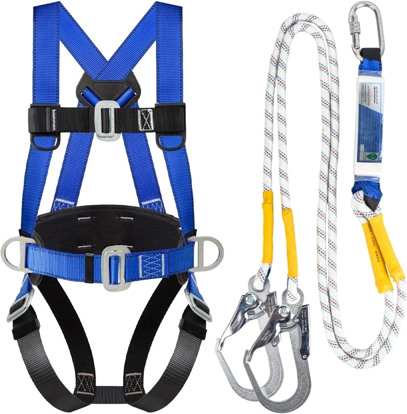 Full Body Roofing Fall Protection Safety Shock Absorbing Harness