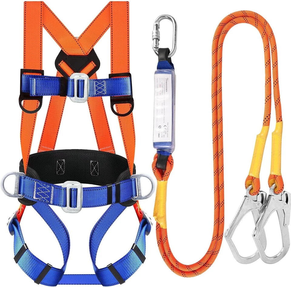 Full Body Roofing Fall Protection Safety Shock Absorbing Harness