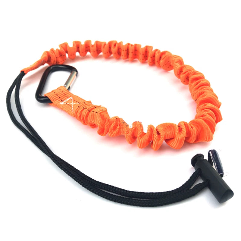 Shock Absorbing Working Fall Protection Lanyard w/ Hooks