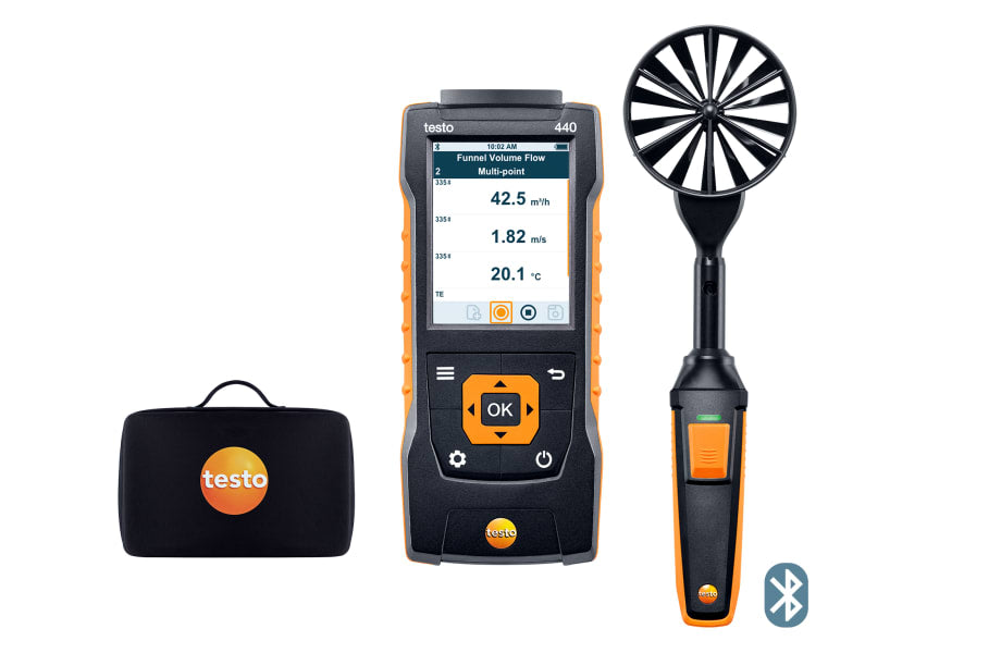 testo 440 Vane Kit with Bluetooth (Ø 3.9")