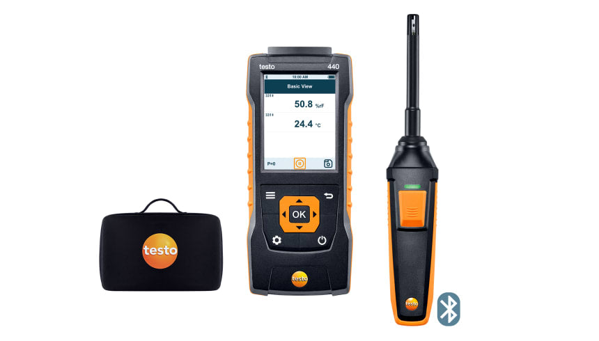 Testo 440 Humidity Kit with Bluetooth (12mm)
