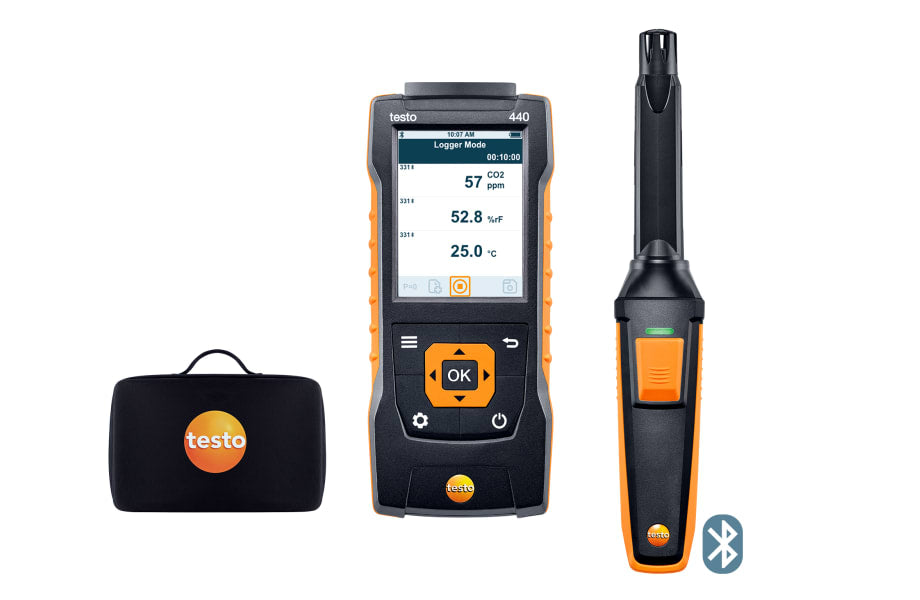 Testo 440 CO₂ Kit with Bluetooth IAQ Meter
