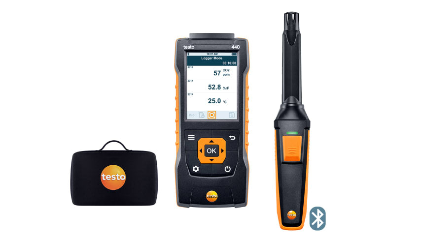 Testo 440 CO₂ Kit with Bluetooth IAQ Meter