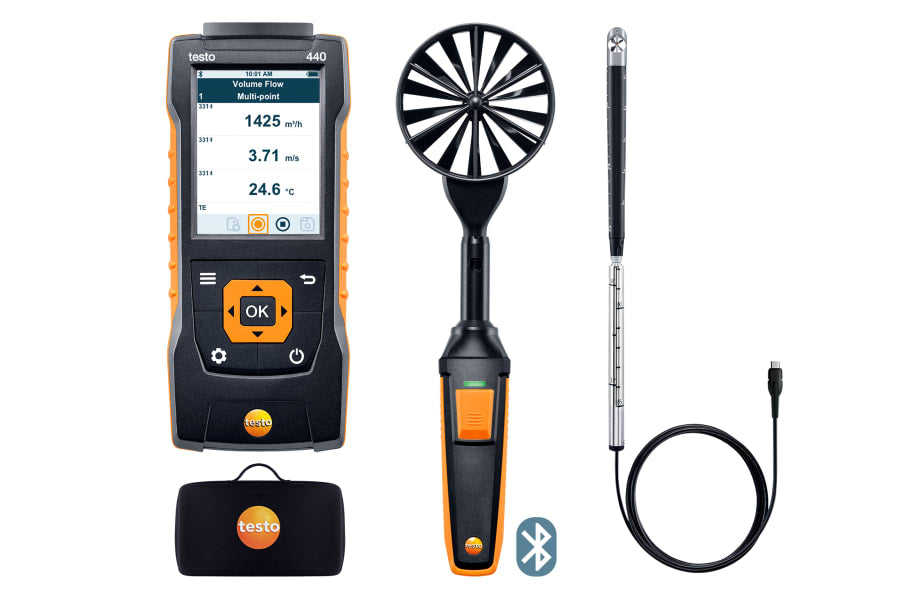 Testo 440 Air Flow ComboKit 2 with Bluetooth