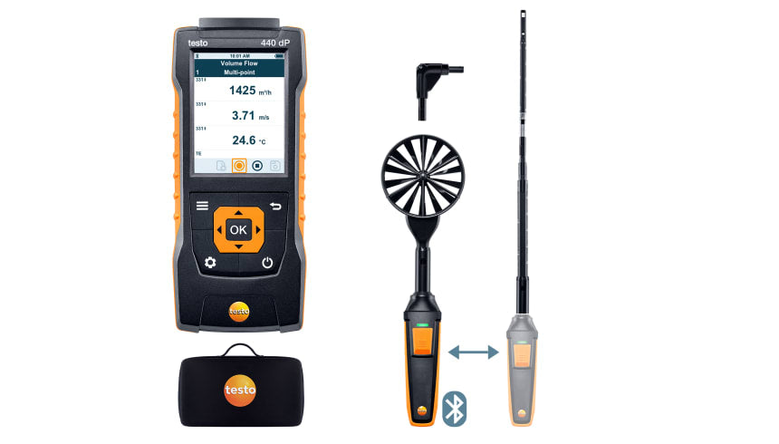Testo 440 dP Air Flow ComboKit 1 with Bluetooth