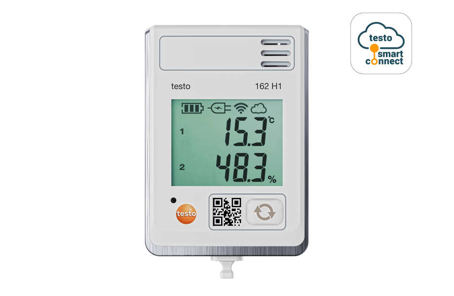 Testo 162 H1 Online Data Logger with Integrated Temperature and Humidity Sensor