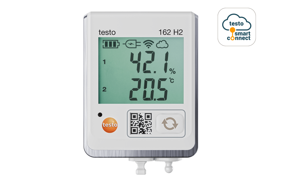 Testo 162 H2 Online Data Logger for Temperature and Humidity