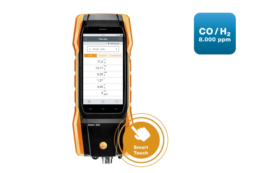 Testo 300 Flue Gas Analyzer