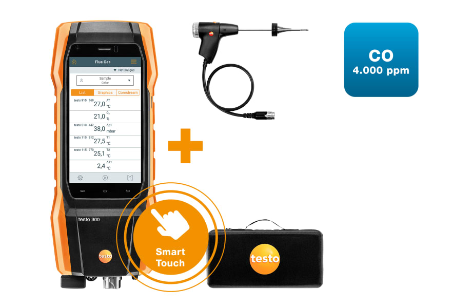 Testo 300 Kit 1 Flue Gas Analyser