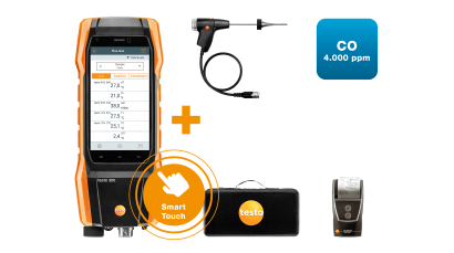 Compact Flue Gas Probe 180mm, 500°C, 6mm