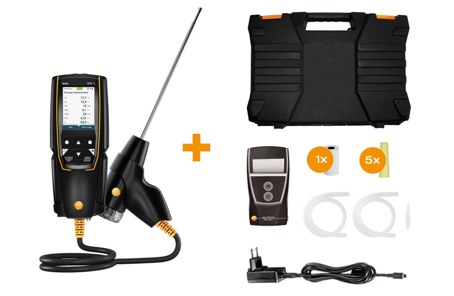Testo 310 II Combustion Analyser with Printer
