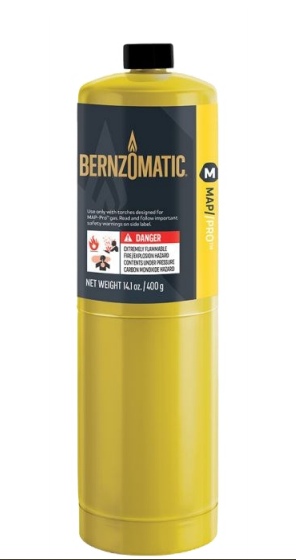 Bernzomatic MAP-Pro Cylinder 400g | MAP-Pro Gas for Brazing | HVACShop