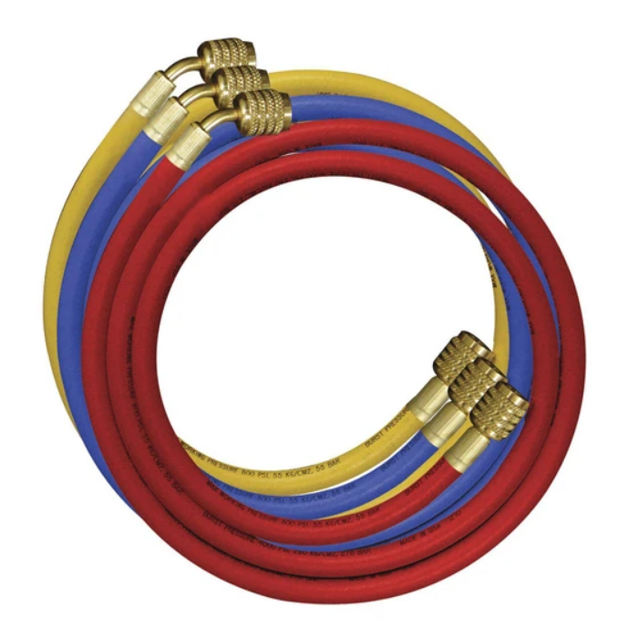 Imperial 180cm Hose Set Of 3 - 1/4" Imp-806-mrs hvac shop