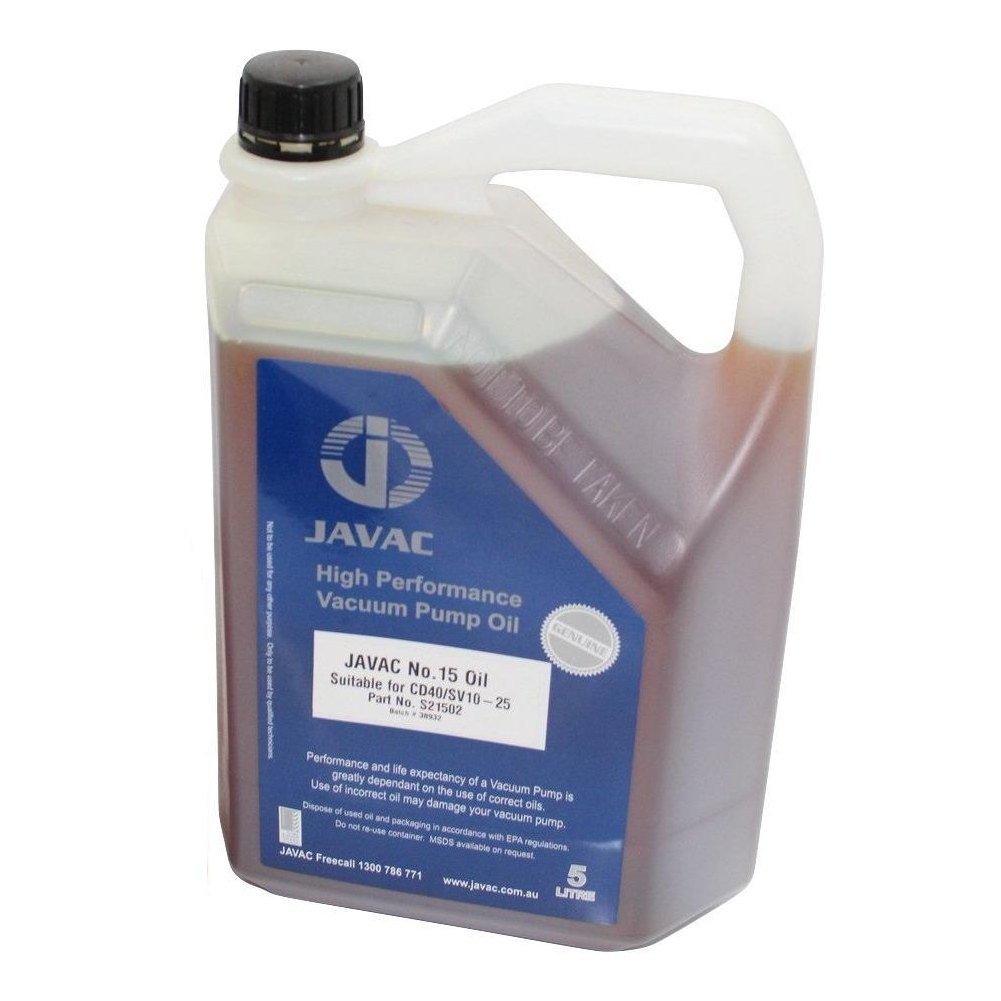 Javac N15 Light General Purpose - 5 Litre Vacuum Pump Oil - S21502 - hvac shop