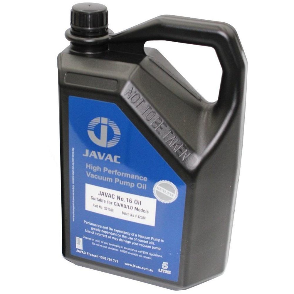 Javac N16 Premium Vector Pump Oil - 5 Litre Vacuum Pump Oil - S21506 - hvac shop