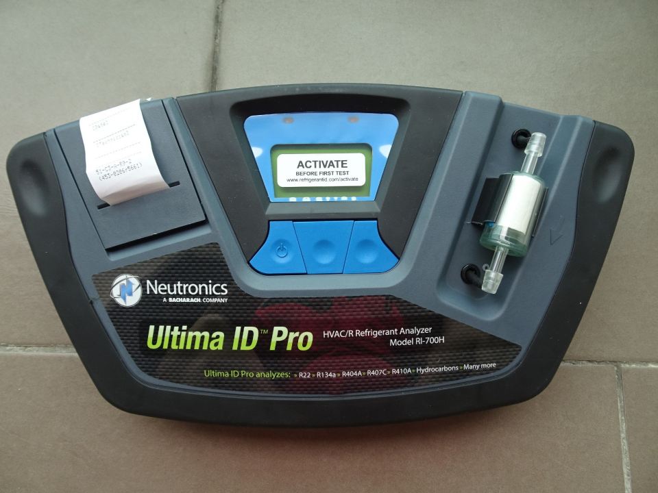 Neutronics Refrigerant Analyser Ultima ID Series RI-700H hvac shop actual analyser