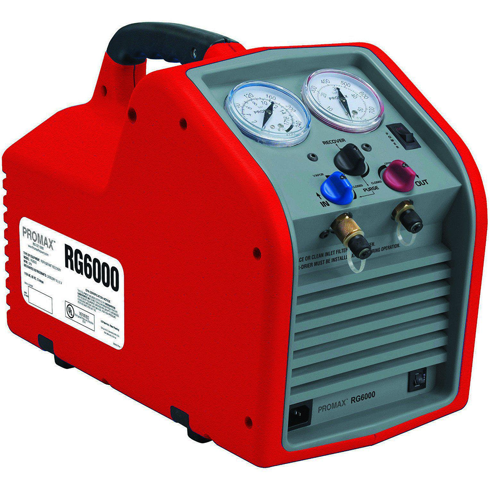 Robinair Portable Refrigerant Recovery Machine Rg6000 - hvac shop